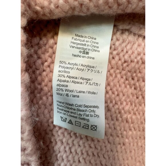 J.Crew Womens Knit Sweater Button Shoulder Small Pink Wool & Alpaca Blend - Picture 3 of 12